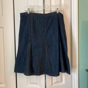 Isabella Bird Size 16 MIDI A-lined Denim Skirt